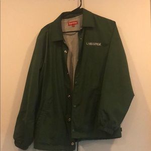 Supreme 1-800 Coaches Jacket Dark Green